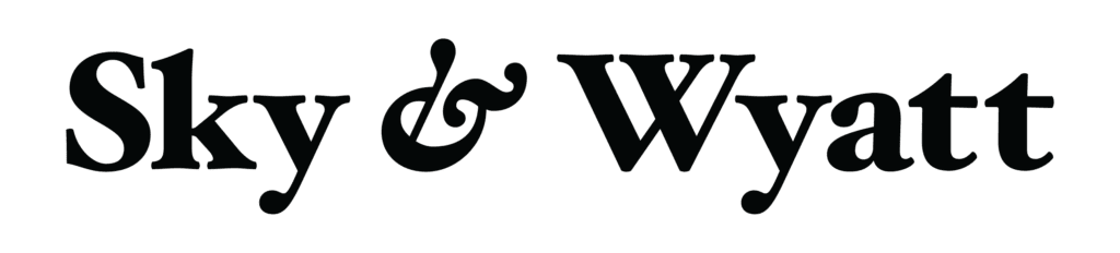 Sky   Wyatt Logo Wordmark Black Horizontal